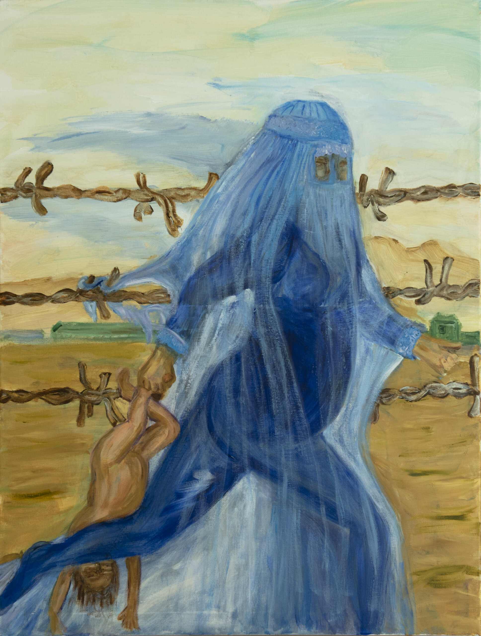 Afghanistan I. Hella de Jonge. Augustus 2021. Acryl op canvas, 60x80 cm.